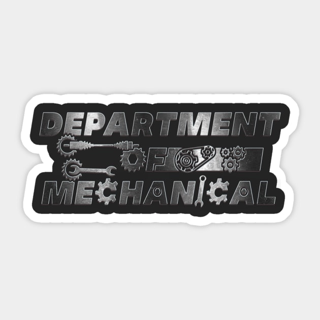 department of mechanical Sticker by nowsadmahi